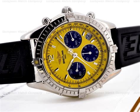 breitling cockpit chronograph yellow dial ss|breitling cockpit chronograph yellow.